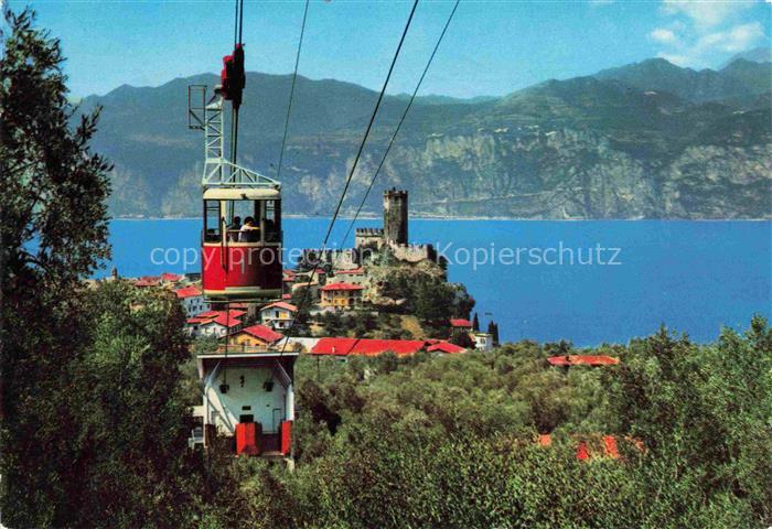 Malcesine Lago di Garda Il Castello Scaligero Partenza funivia per Monte Baldo
