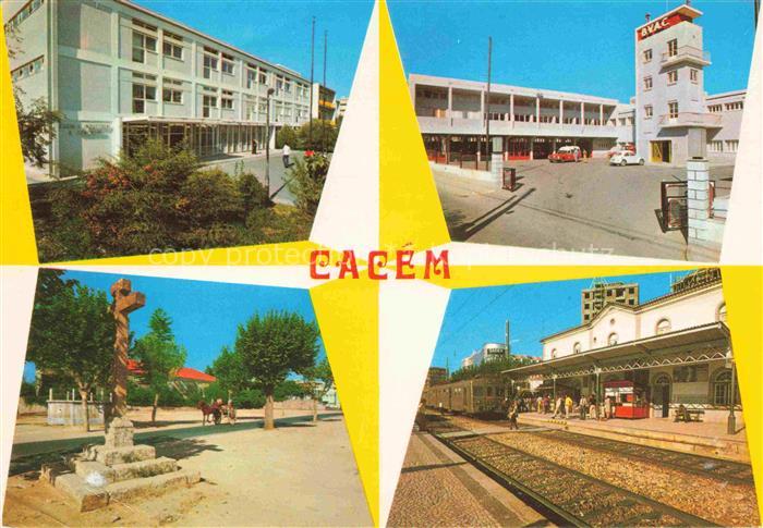 Cacem Portugal PT Teilansichten Denkmal Bahnhof