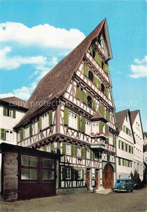 Calw Schwarzwald BW Schoenstes Fachwerkhaus in der Lederstrasse
