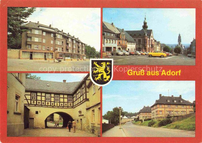 Adorf  Vogtland Markneukirchener Strasse Ernst-Thaelmann-Platz Heimatmuseum am F