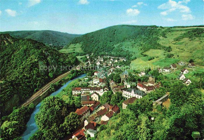Altenahr Panorama Blick von der Burgruine Are