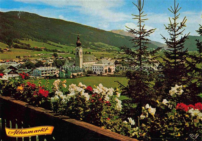 Altenmarkt Pongau Panorama Blick zur Kirche