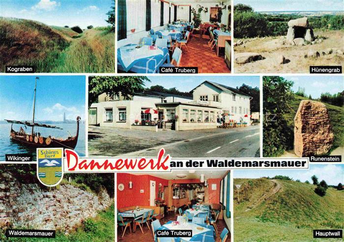 Dannewerk Kograben Wikinger-Boot Waldemarsmauer Café Truberg Huenengrab Runenste