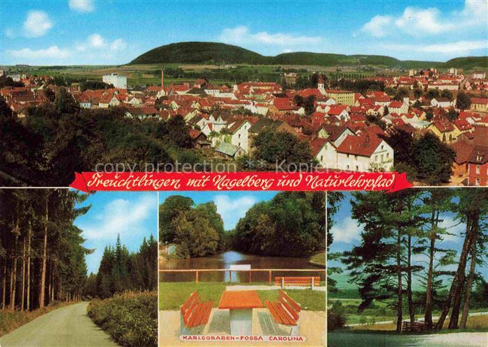 Treuchtlingen Stadtpanorama Nagelberg Naturlehrpfad Karlsgraben-Fossa Carolina