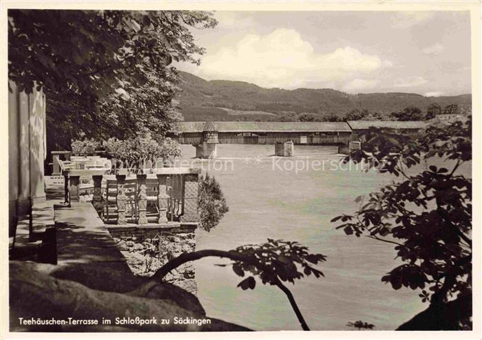 Bad Saeckingen BW Teehaeuschen-Terrasse im Schlosspark