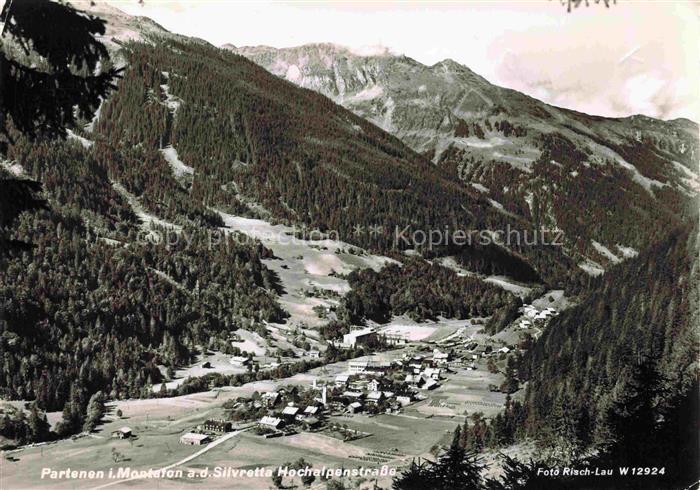 Partenen Montafon Vorarlberg AT Panorama Silvretta-Hochalpenstrasse