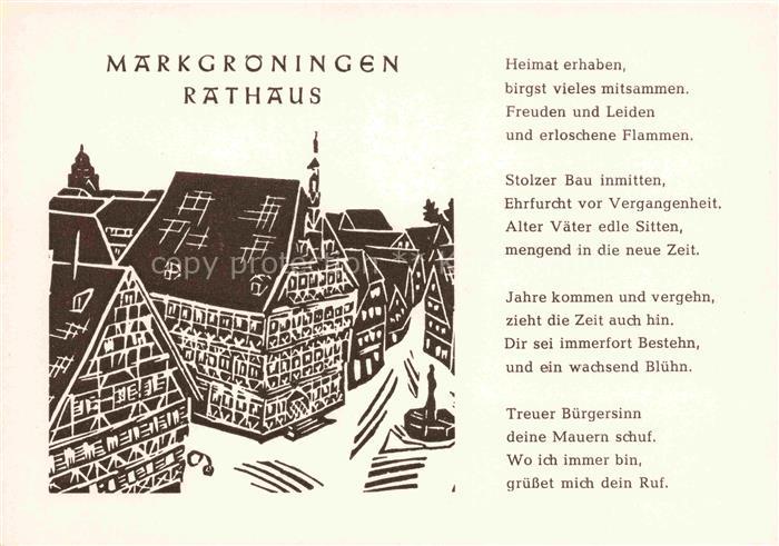 Markgroeningen Rathaus Kuenstlerkarte