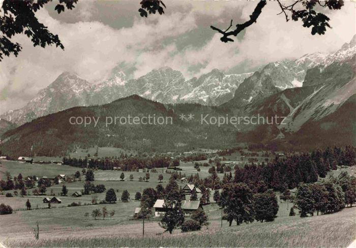 Ramsau Dachstein Steiermark AT Panorama Sommerfrische Dachsteingebirge