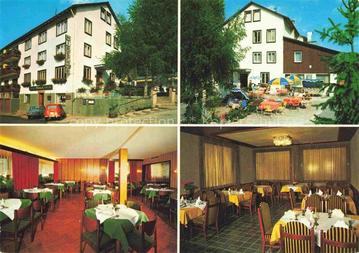 Hoefen  Enz Gasthof Pension zum Hirsch Gastraeume Terrasse