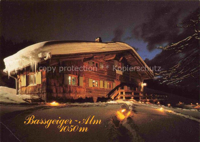 St Johann Tirol AT Bassgeigeralm bei Nacht