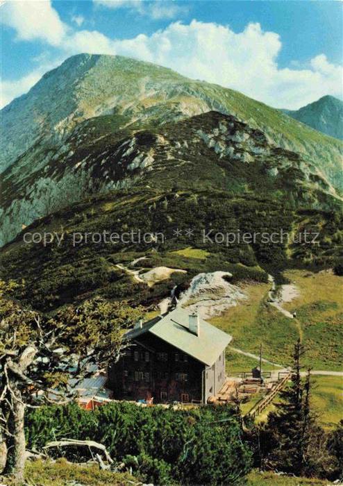 Stahlhaus 1731m Torrenerjoch AT Fliegeraufnahme mit Schneibstein