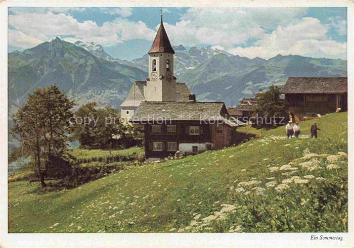 Innerberg Vorarlberg AT Panorama mit Kirche