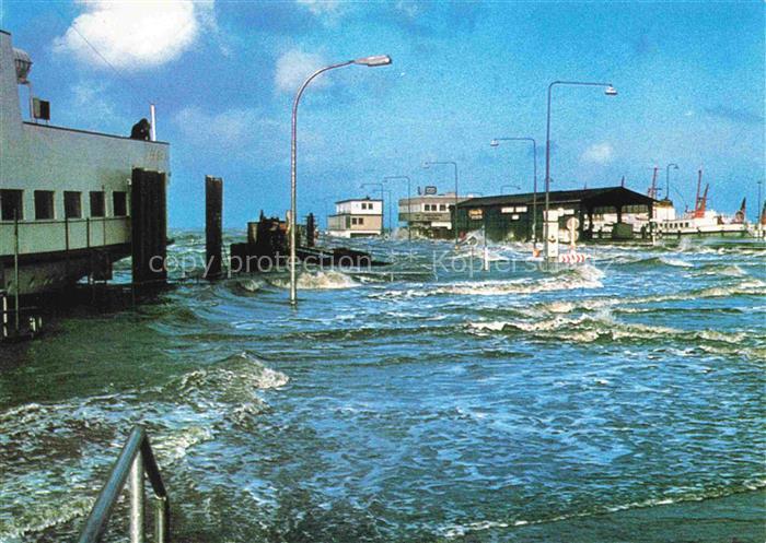 Norden  Norddeich Nordseebad Sturmflut