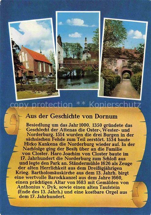 Dornum Ostfriesland Kirche Bruecke Burgtor