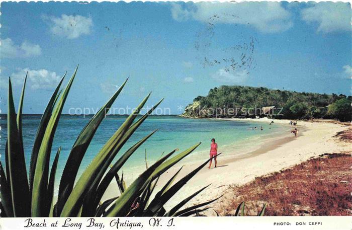 Antigua and Barbuda Islands Beach at Long Bay