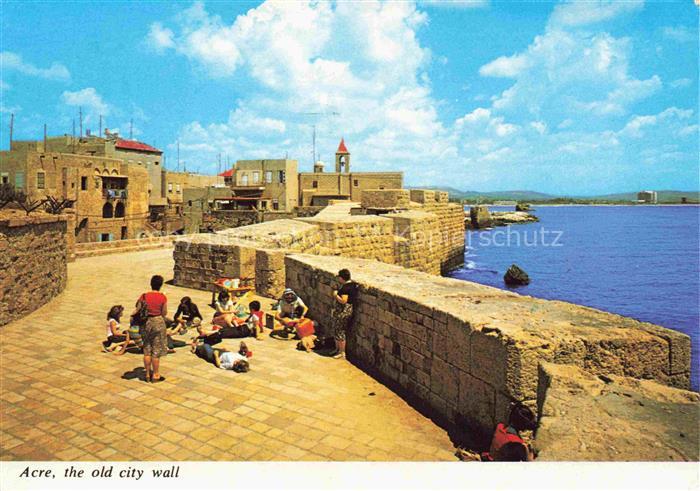 Acre Akkon Akka Israel The old city wall