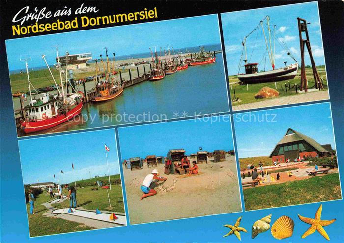 Dornumersiel Fischerhafen Minigolf Strand Hotel
