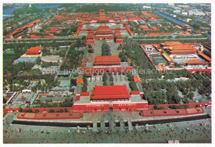 Beijing Peking Pekin China Air view of the Imperial Palace