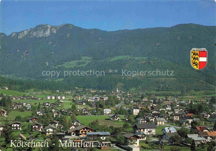 Koetschach-Mauthen Kaernten AT Fliegeraufnahme