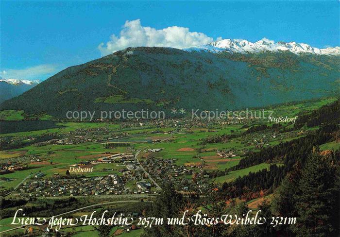 Lienz  Tirol AT Blick vom Iselsberg