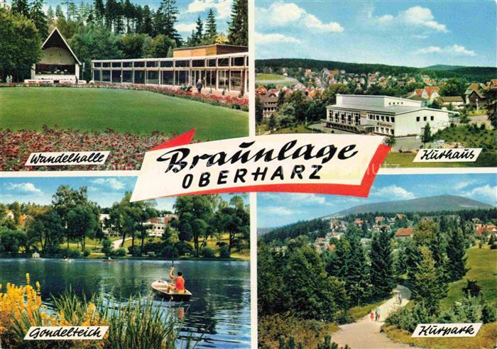 Braunlage Harz Wandelhalle Kurhaus Gondelteich Kurpark