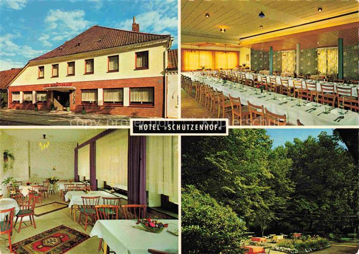 Bremervoerde Hotel Schuetzenhof Gastraum Festsaal Garten Park