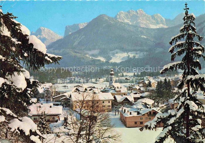 Lofer AT Panorama mit Reiteralpe
