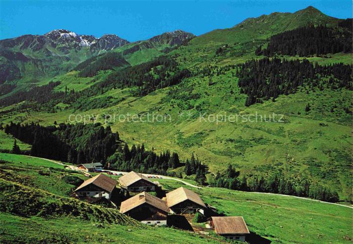 Wildschoenau Tirol AT Alpengasthof Schoenangeralm mit Sonnenjoch