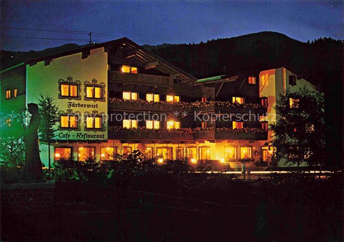 Muehltal Wildschoenau Gasthof Faerberwirt Cafe Restaurant