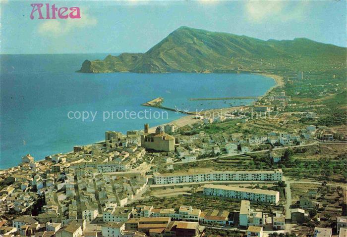 Altea Costa Blanca ES Fliegeraufnahme
