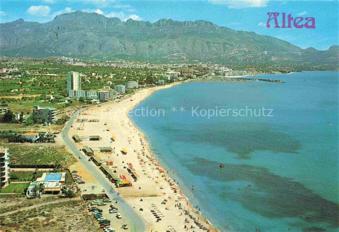 Altea Costa Blanca ES Vista aerea desde Playa Albir