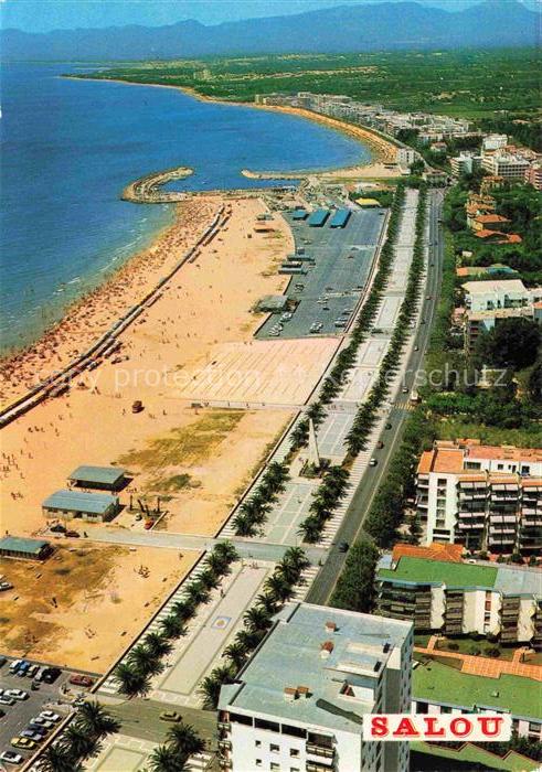 Salou Tarragona Costa Dorada ES Fliegeraufnahme mit Strand