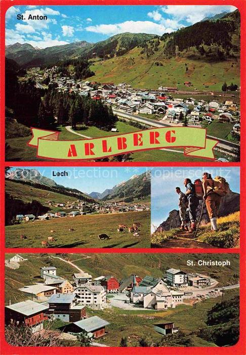 Arlberg AT mit St Anton Lech und St Christoph