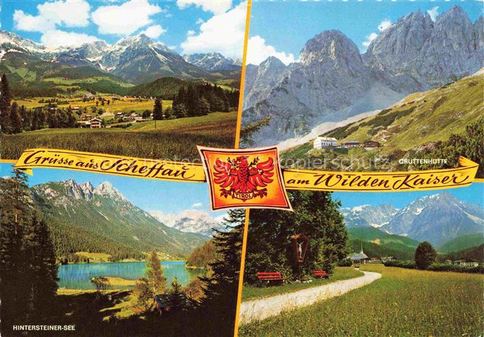 Scheffau Tirol Wilden Kaiser Tirol AT Panorama Gruttenhuette Hinterstein See