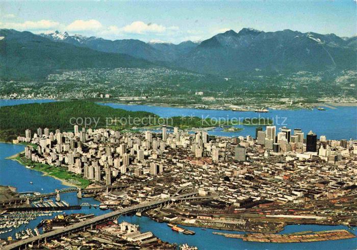 VANCOUVER BC Canada Downtown Fliegeraufnahme