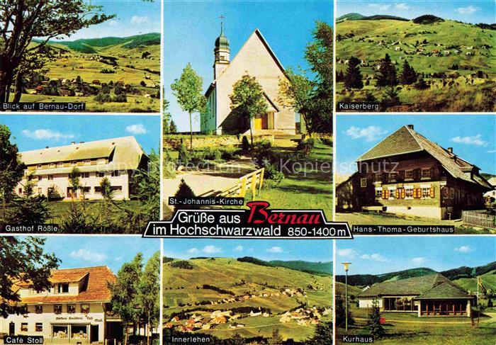 Bernau Schwarzwald Panorama St Johannes Kirche Kaiserberg Gasthof Roessle Hans T