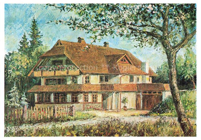 Altensteig Schwarzwald Silberdistelhof Illustration