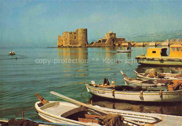 Saida Lebanon Hafenpartie Ruine