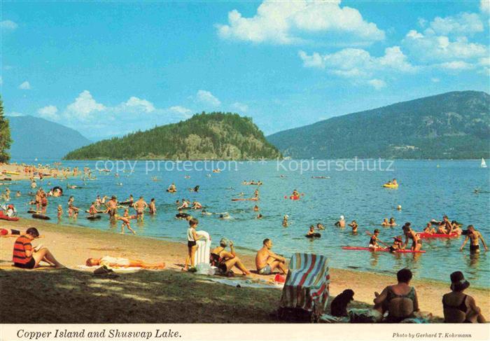 Shuswap Lake British Columbia Canada Copper Island Strand Panorama
