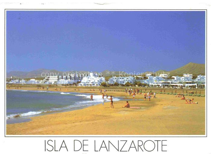 Lanzarote Kanarische Inseln ES Strandpartie