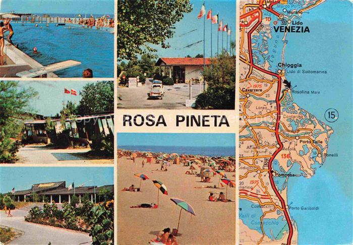 Rosa Pineta Rosapineta Rosolina Mare Rovigo IT Strandpartien Teilansichten