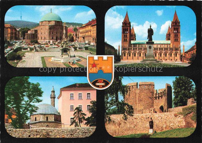 PECS Fuenfkirchen HU Stadtplatz Kirche Monument Mosche Schlossruine