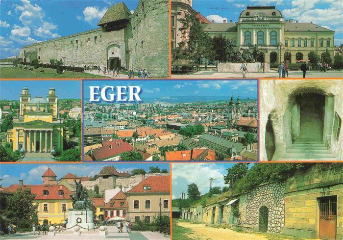Eger  Cheb CZ Schloss Rathaus Teilansichten Stadtmauer