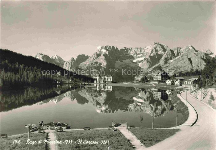 Misurina Veneto IT Lago di Misurina Il Sorapis