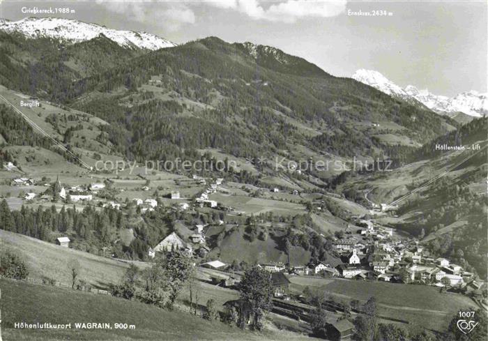 Wagrain  Salzburg AT Fliegeraufnahme