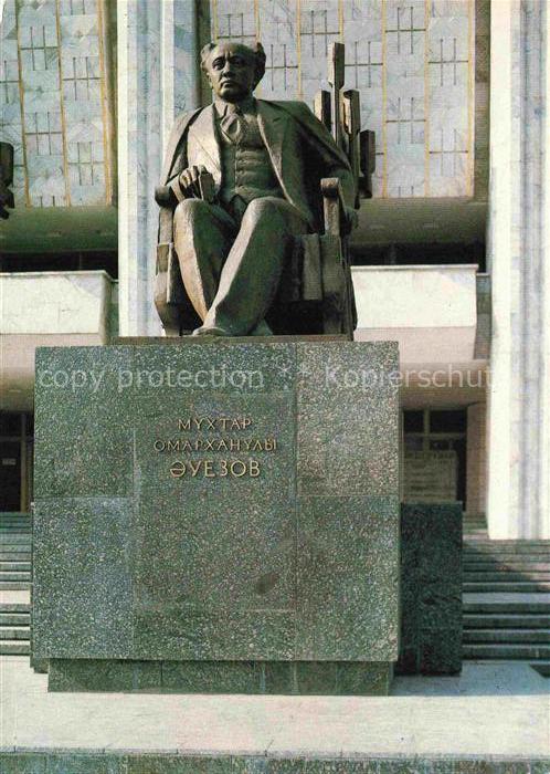 Alma-Ata Almaty Kasachstan Denkmal M. auzzovu