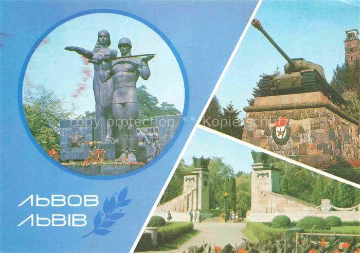 Lvov Lemberg Lwow Denkmal Fuer Kriegssoldaten