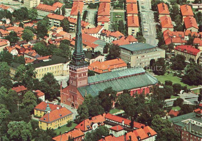 Vaesteras Sweden Flygvy Domkyrkan