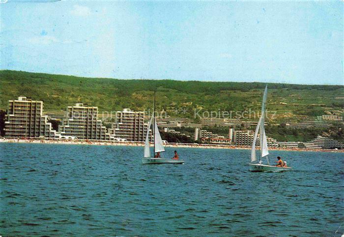 Albena BG Kurort Segelbote Stadtansicht