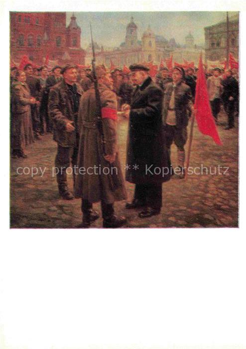 Nalbandjan Dmitri Kuenstlerkarte W.I. Lenin